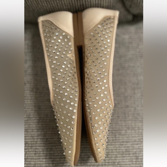 Zara Beige Studded Flats - Picture 13 of 16